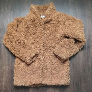 Cozy Girls Brown Faux Fur Jacket